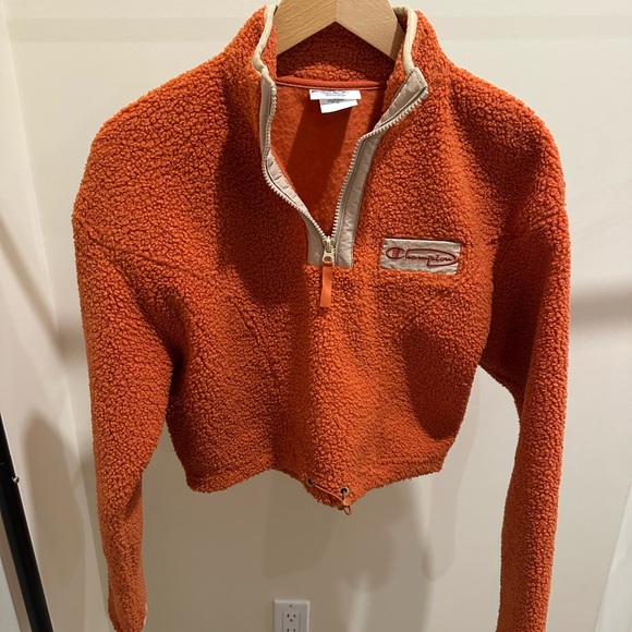 Champion Burnt Orange Fleece Jacket - XS - Picture 1 of 4
